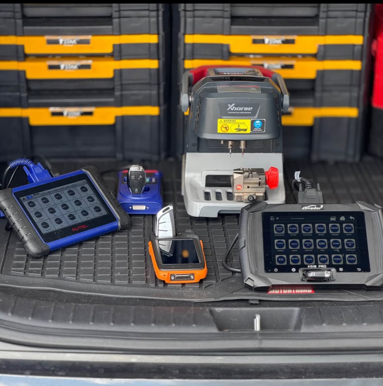 Locksmith tools and equipment