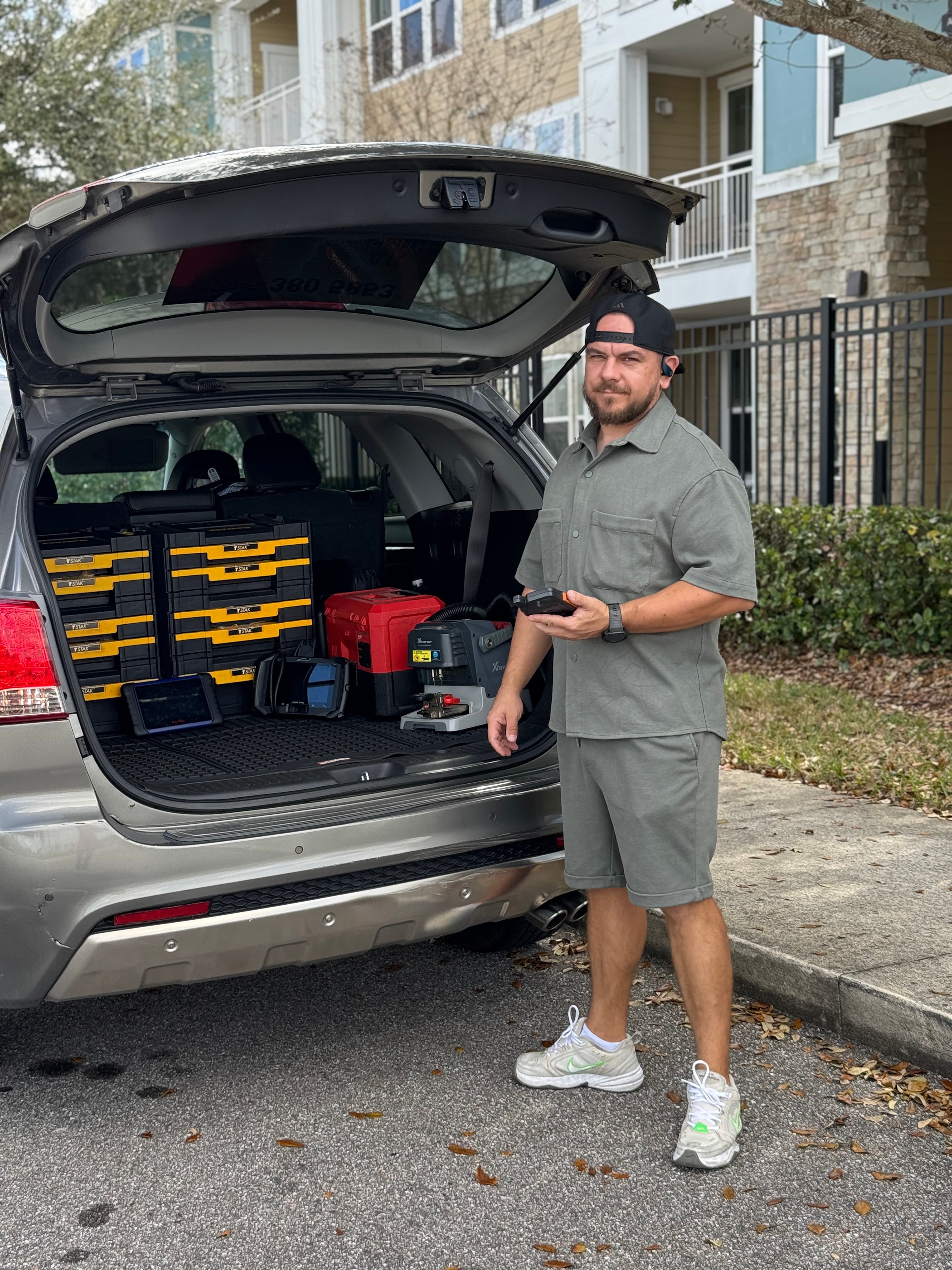 AK Locksmith LLC mobile service vehicle in Davenport FL with full tool kit