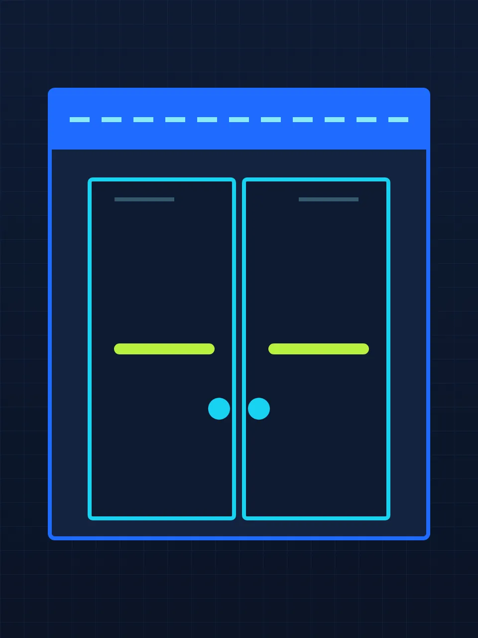 Illustration of a storefront door with push bars