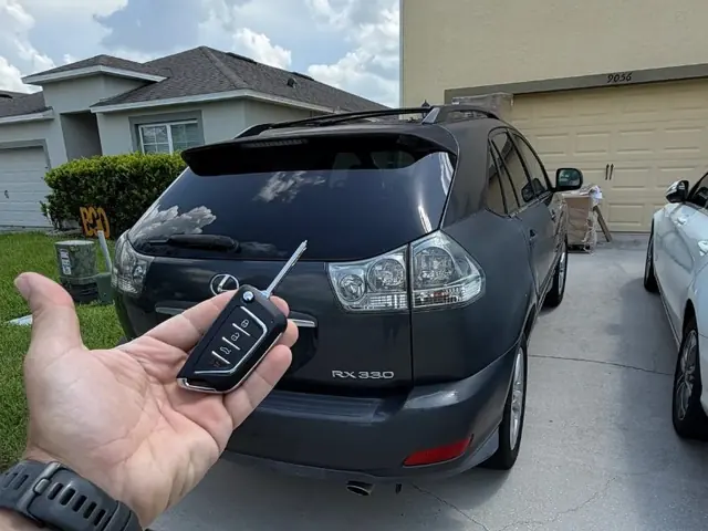 2004 Lexus RX330 — key repair & upgrade job by AK Locksmith in Davenport, FL