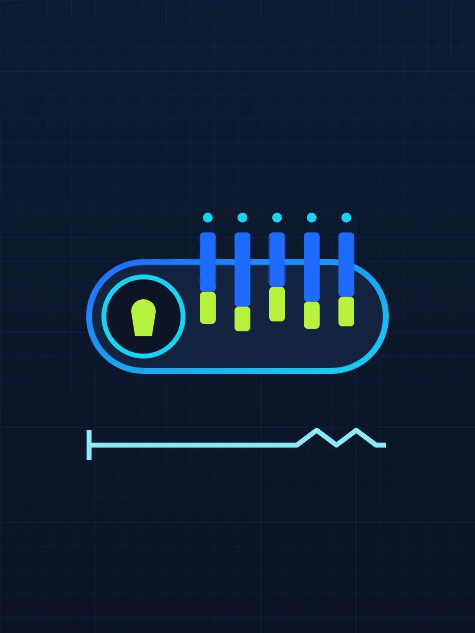 Illustration of a lock cylinder with rekey pins