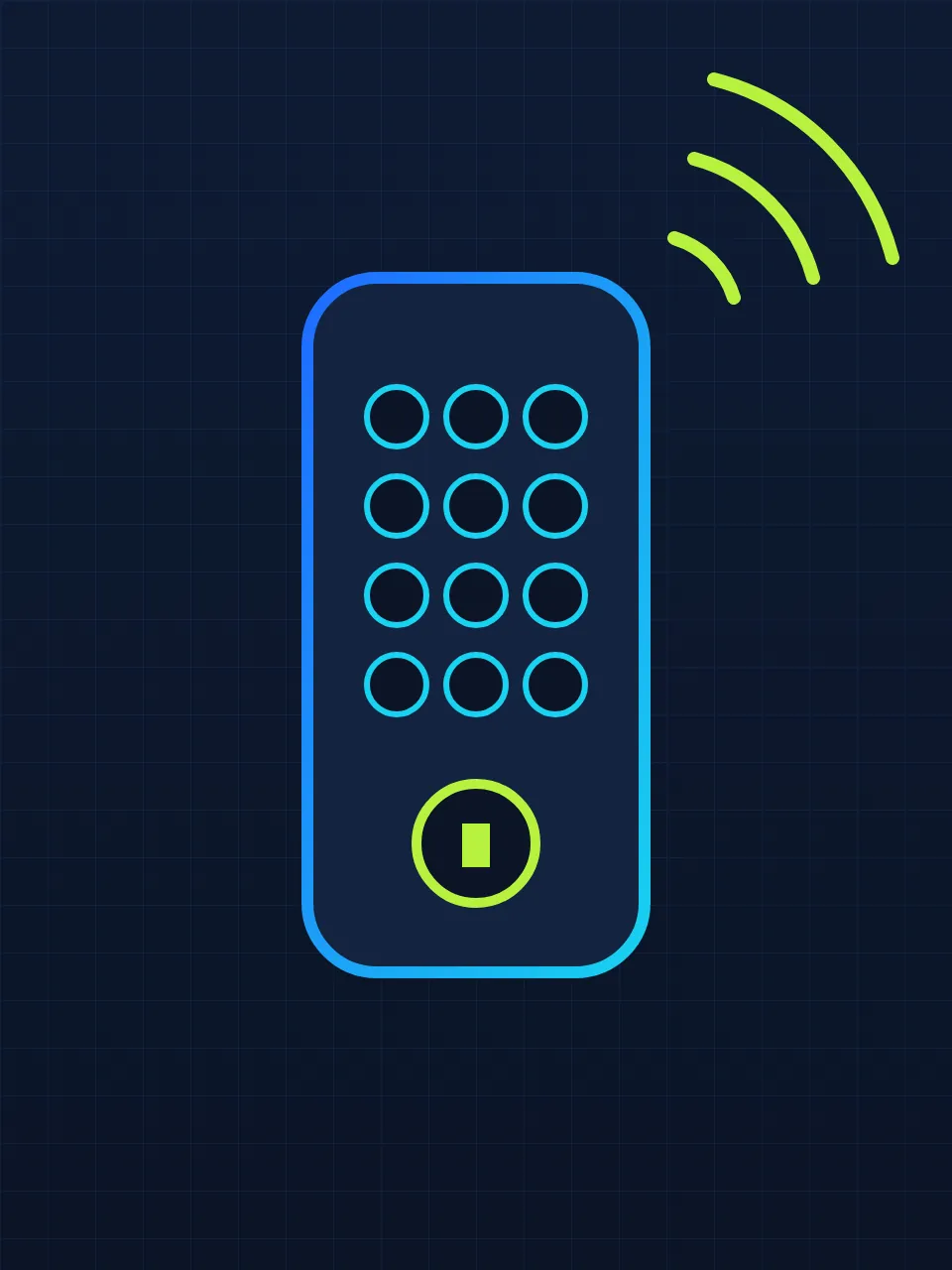 Illustration of a keypad smart lock